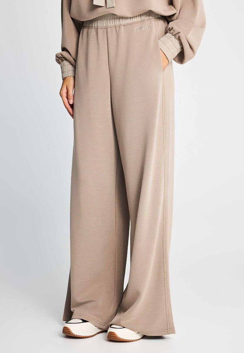 Funky Buddha Γυναικείο straight fit παντελόνι φόρμας από modal FBL014-105-02