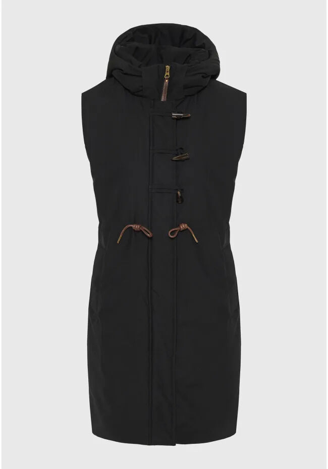 Funky Buddha Γυναικείο μακρύ αμάνικο puffer duffle vest FBL014-120-01