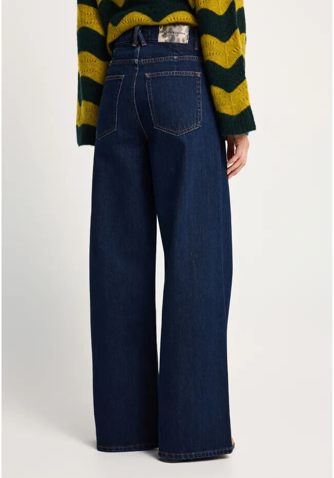 Funky Buddha Γυναικείο wide leg παντελόνι jean FBL014-167-02