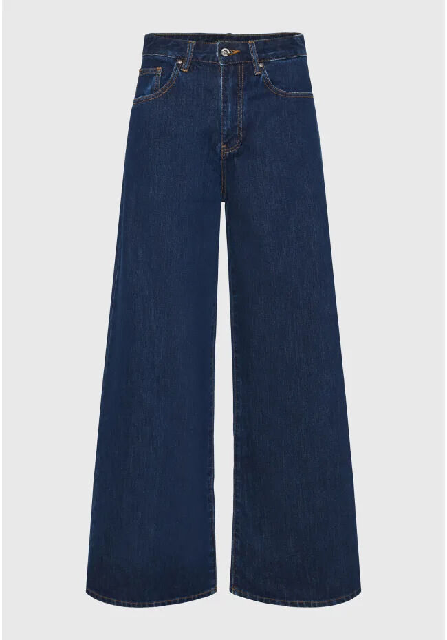 Funky Buddha Γυναικείο wide leg παντελόνι jean FBL014-167-02