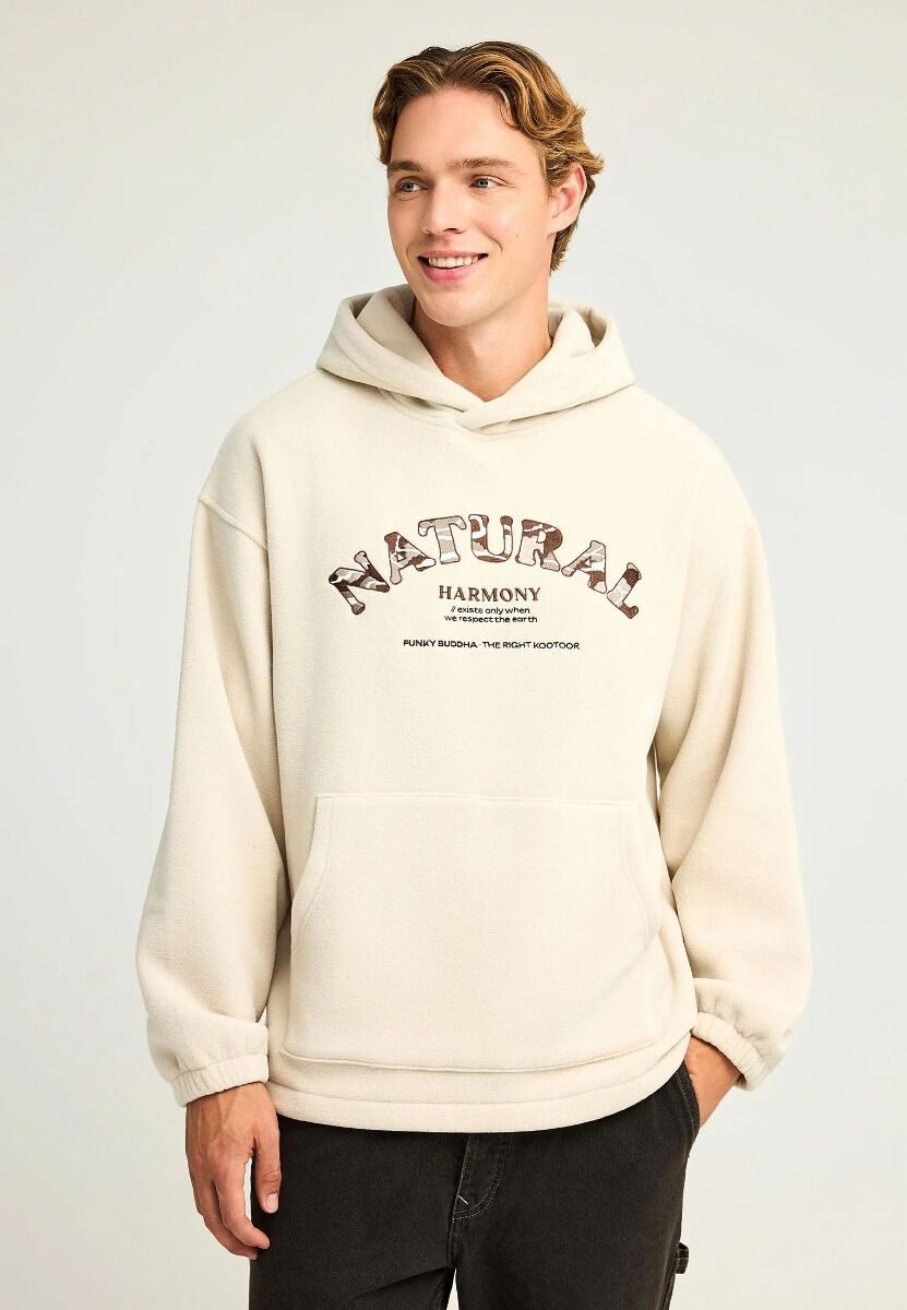 Funky Buddha Sustainable ανδρικό φούτερ με κουκούλα FBM012-053-06