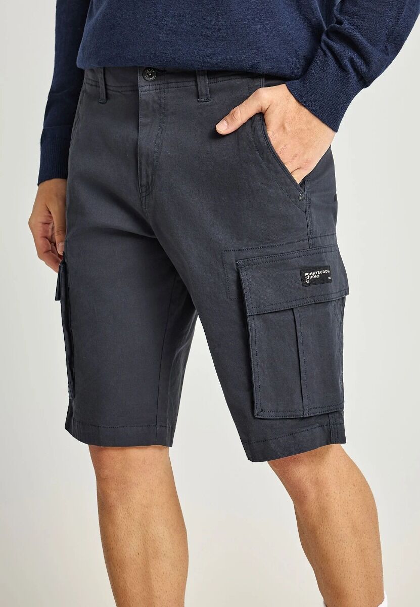 Funky Buddha Ανδρική cargo βερμούδα FBM013-002-03