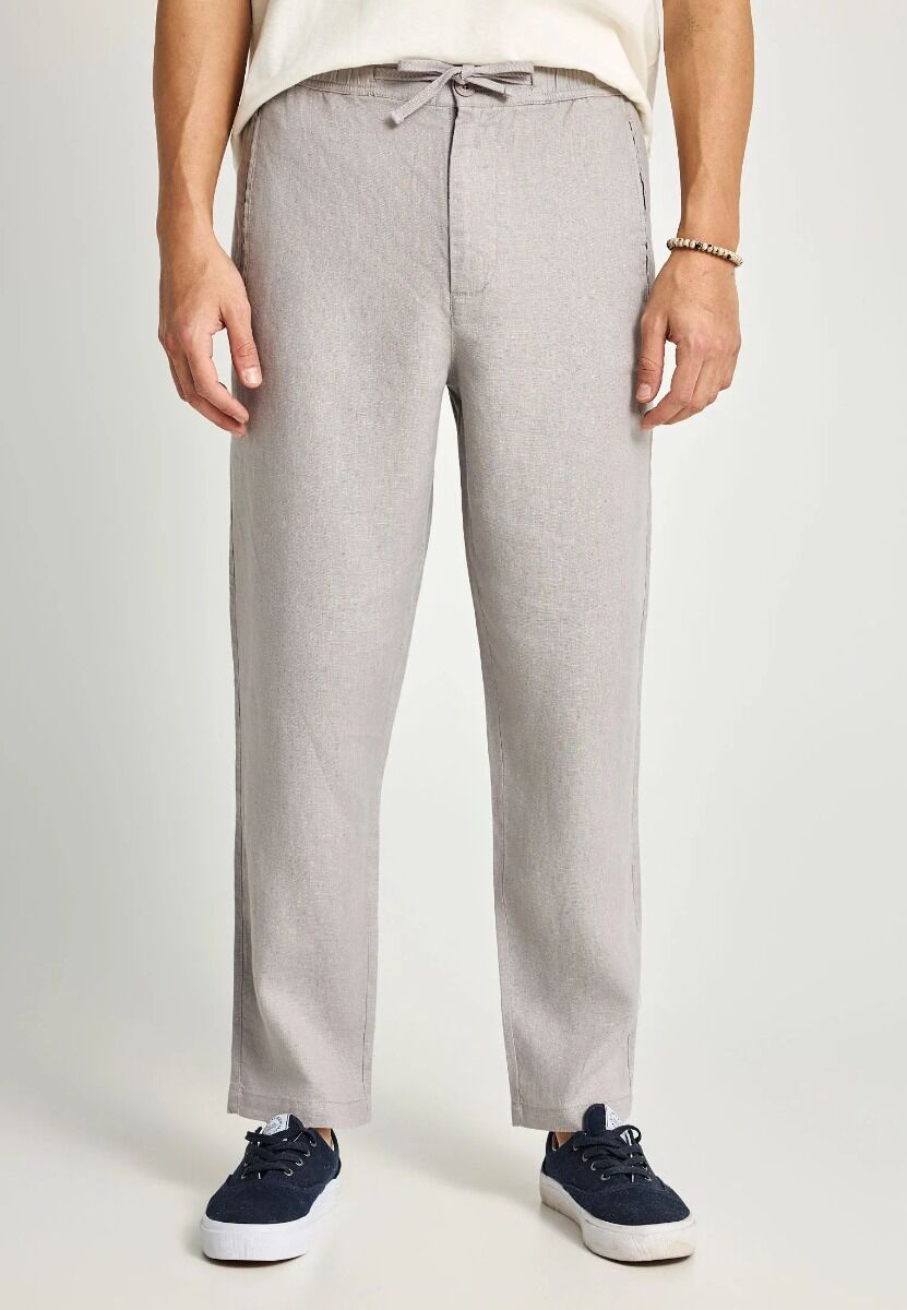 Funky Buddha Ανδρικό comfort fit λινό chino παντελόνι FBM013-011-02