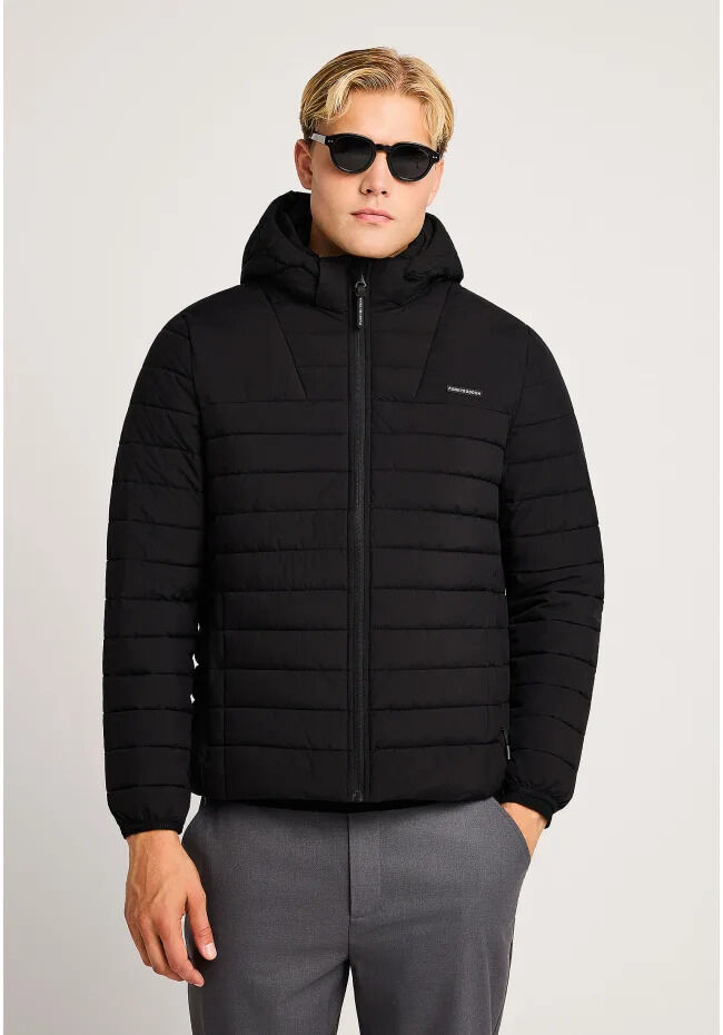 Funky Buddha Ανδρικό καπιτονέ μπουφάν traveller με κουκούλα FBM014-002-01