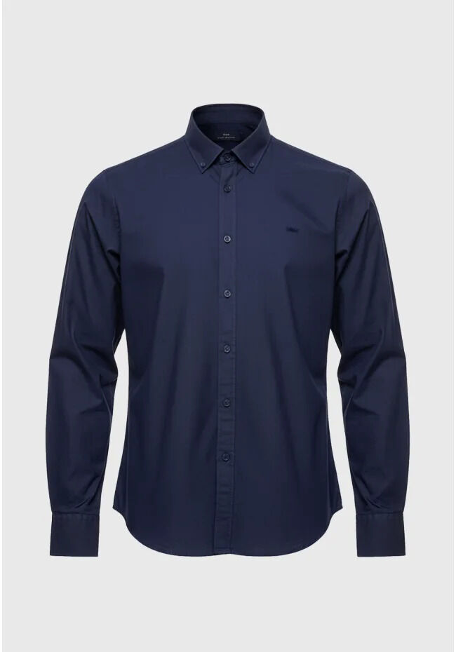 Funky Buddha Ανδρικό basic πουκάμισo από βαμβάκι με γιακά button-down FBM014-002-05