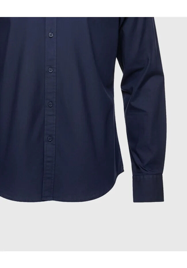 Funky Buddha Ανδρικό basic πουκάμισo από βαμβάκι με γιακά button-down FBM014-002-05