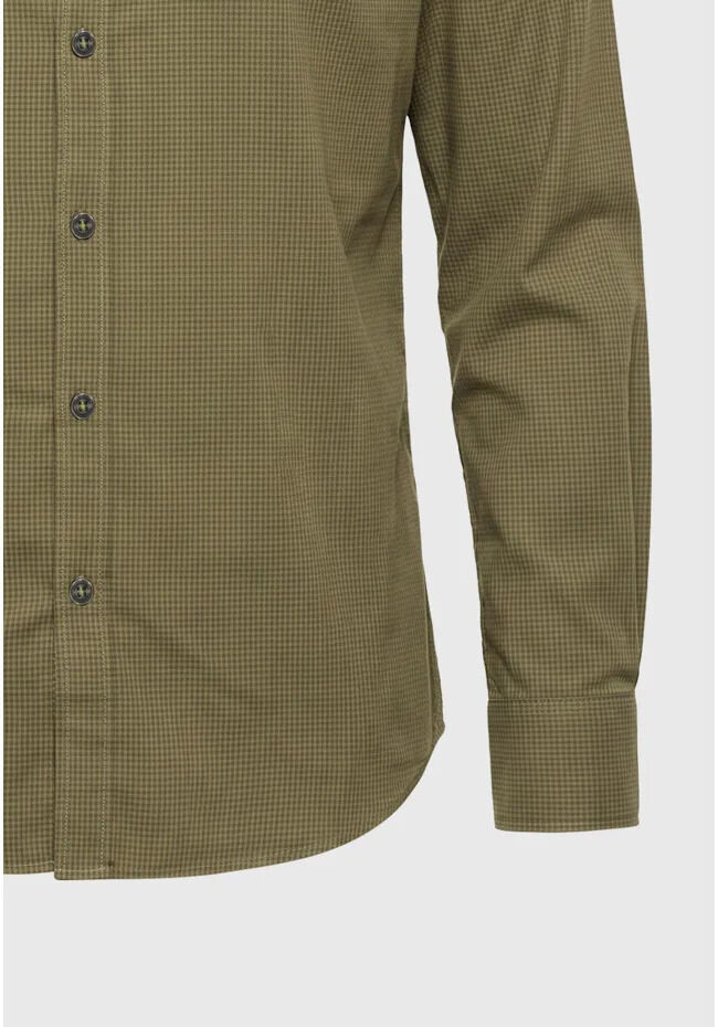 Funky Buddha Oxford button-down πουκάμισο με καρό μοτίβο FBM014-004-05