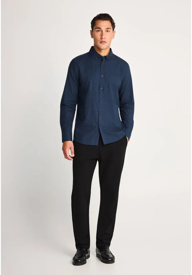 Funky Buddha Oxford button-down πουκάμισο με καρό μοτίβο FBM014-004-05