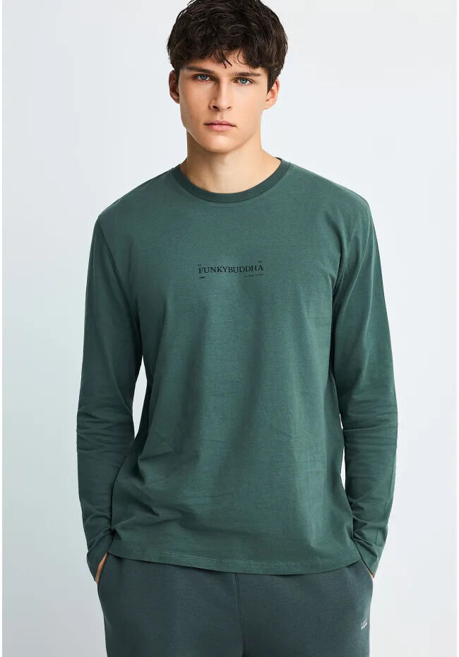 Funky Buddha Ανδρικό longsleeve t-shirt FBM014-005-07