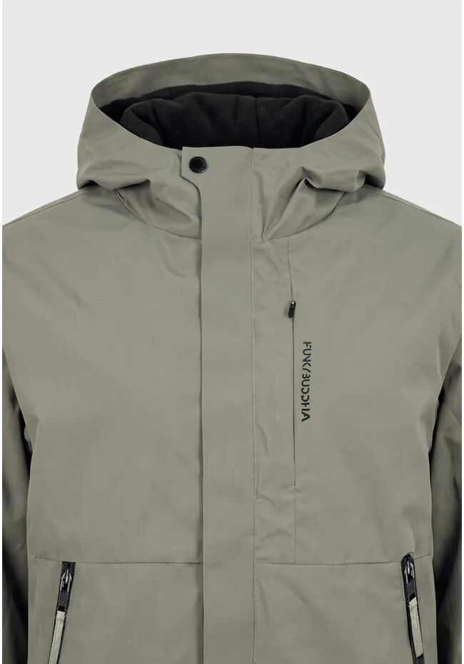 Funky Buddha Ανδρικό casual μπουφάν με κουκούλα FBM014-008-01