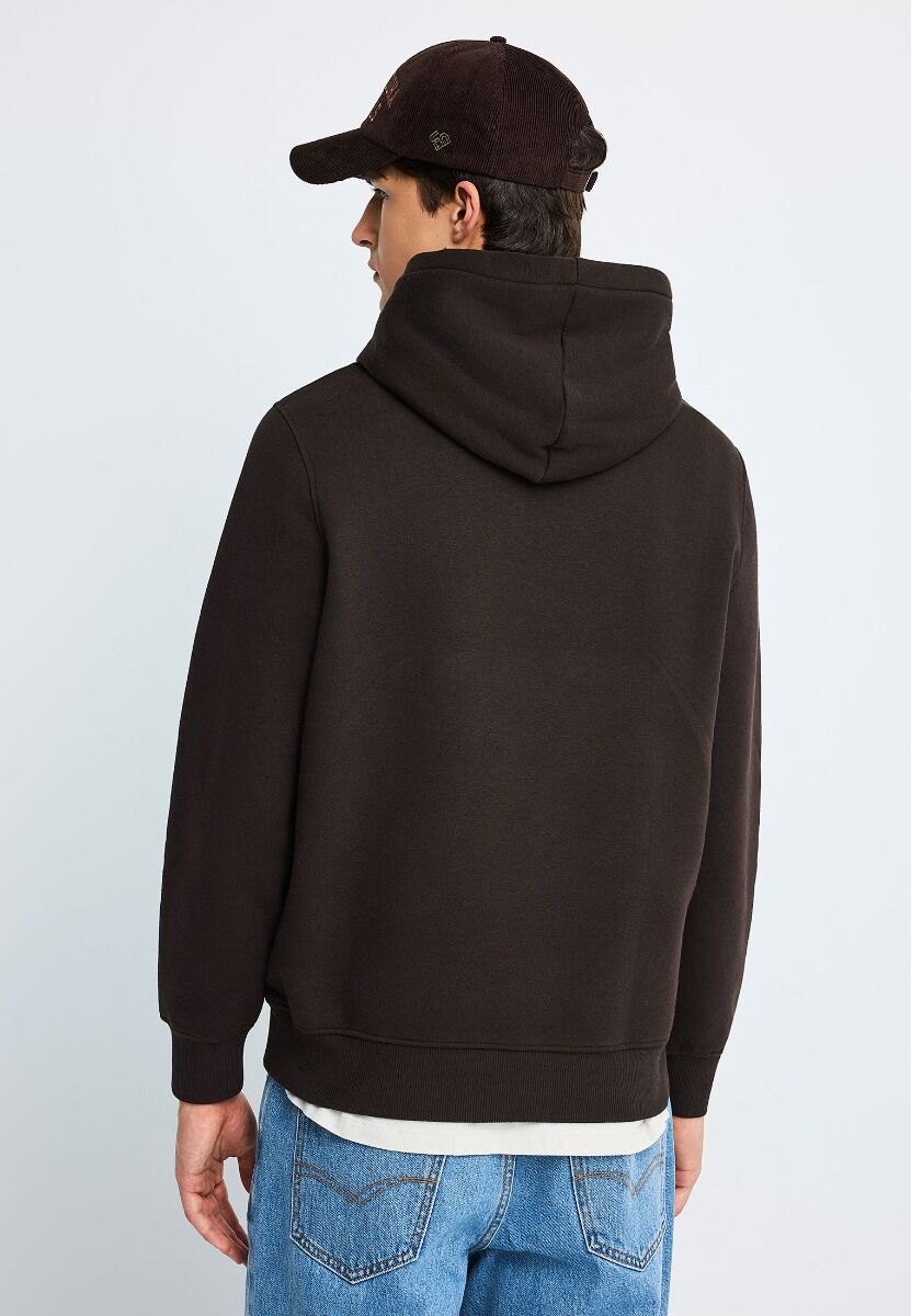 Funky Buddha Ανδρικό hoodie με ανάγλυφο logo FBM014-030-06
