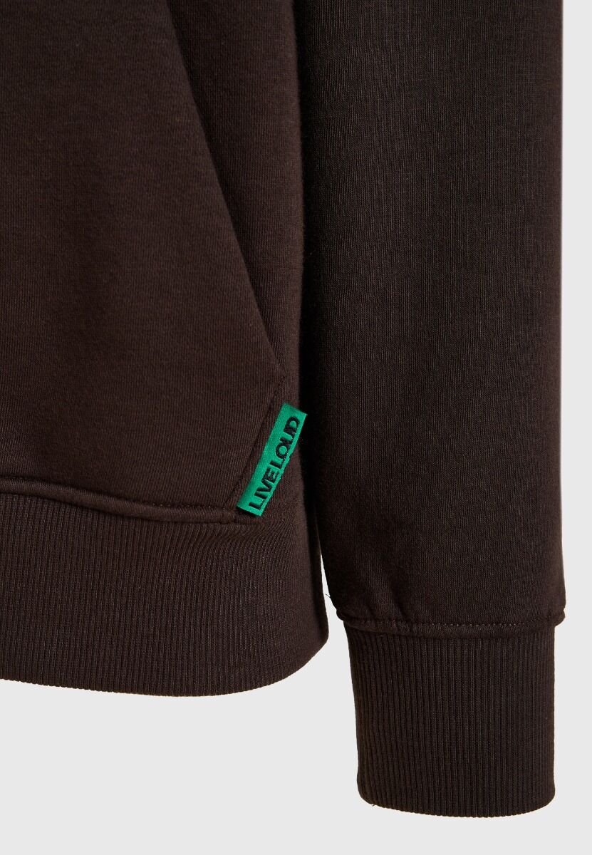 Funky Buddha Ανδρικό hoodie με ανάγλυφο logo FBM014-030-06