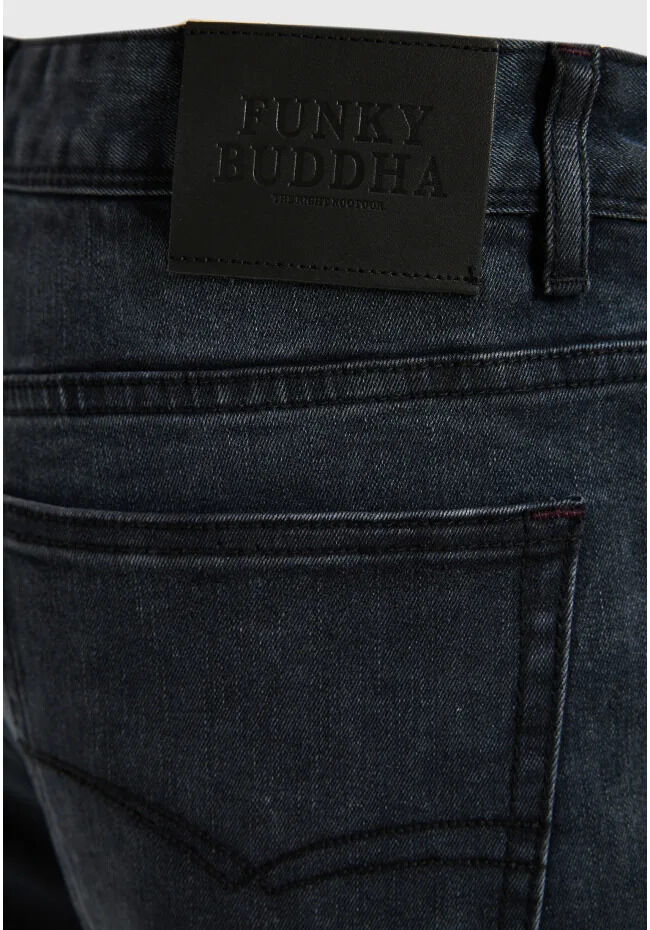 Funky Buddha Ανδρικό ελαστικό tapered denim παντελόνι FBM014-073-02