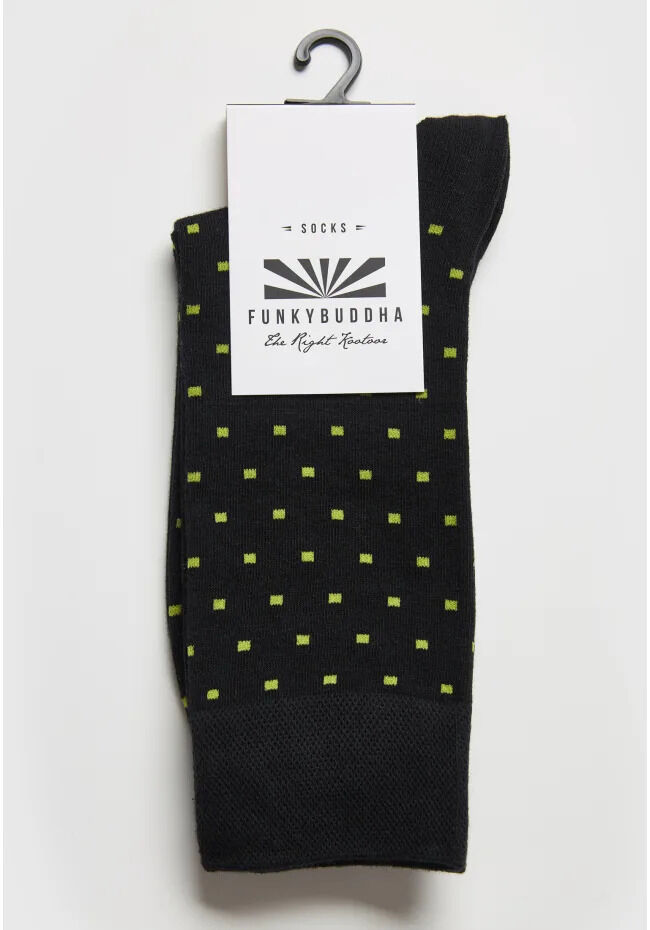 Funky Buddha Ανδρικές κάλτσες με micro-dot μοτίβο FBM014-376-10
