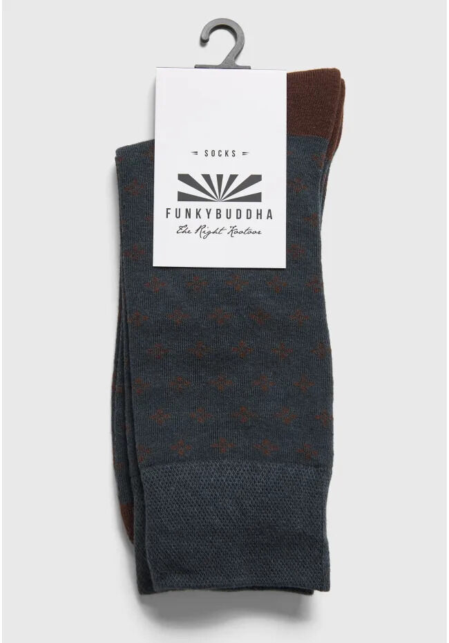 Funky Buddha Κάλτσες με mini γεωμετρικά μοτίβα FBM014-378-10