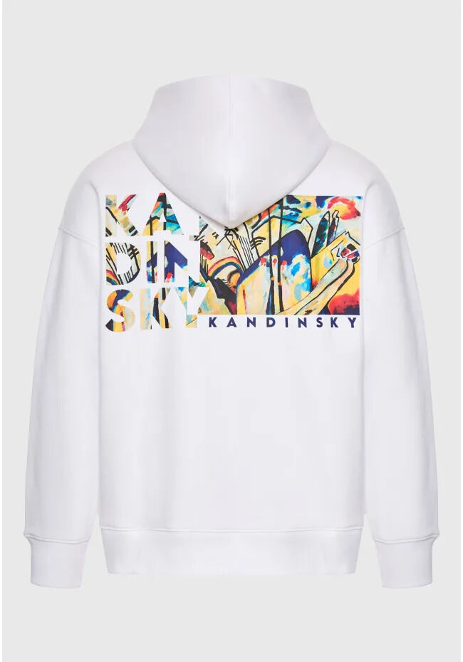 Funky Buddha Φούτερ relaxed fit με κουκούλα Kandinsky - FUNKY BUDDHA x apoh London FBU014-605-06