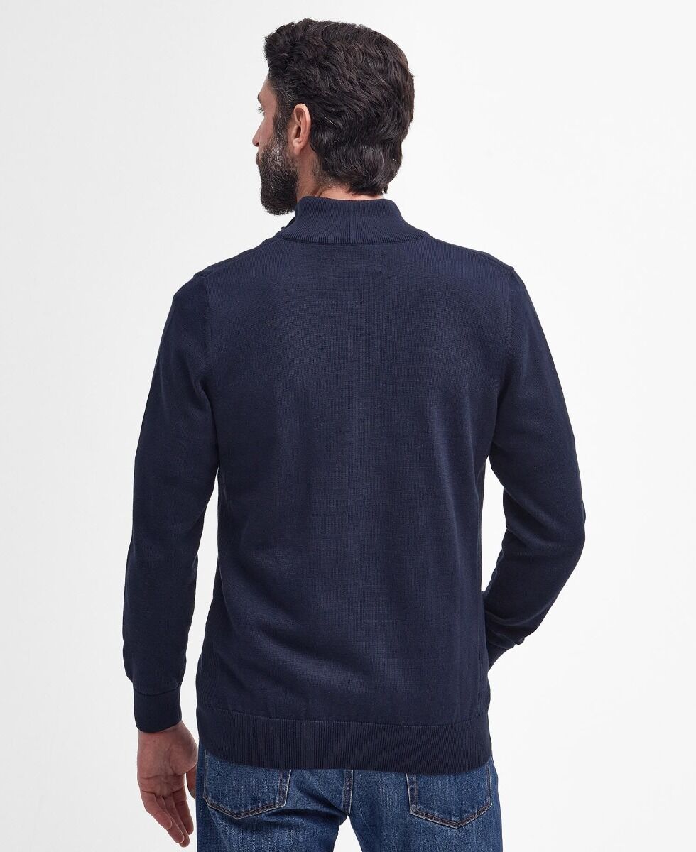 Barbour Ανδρικό Half Zip Πλεκτό Πουλόβερ MKN1074NY91