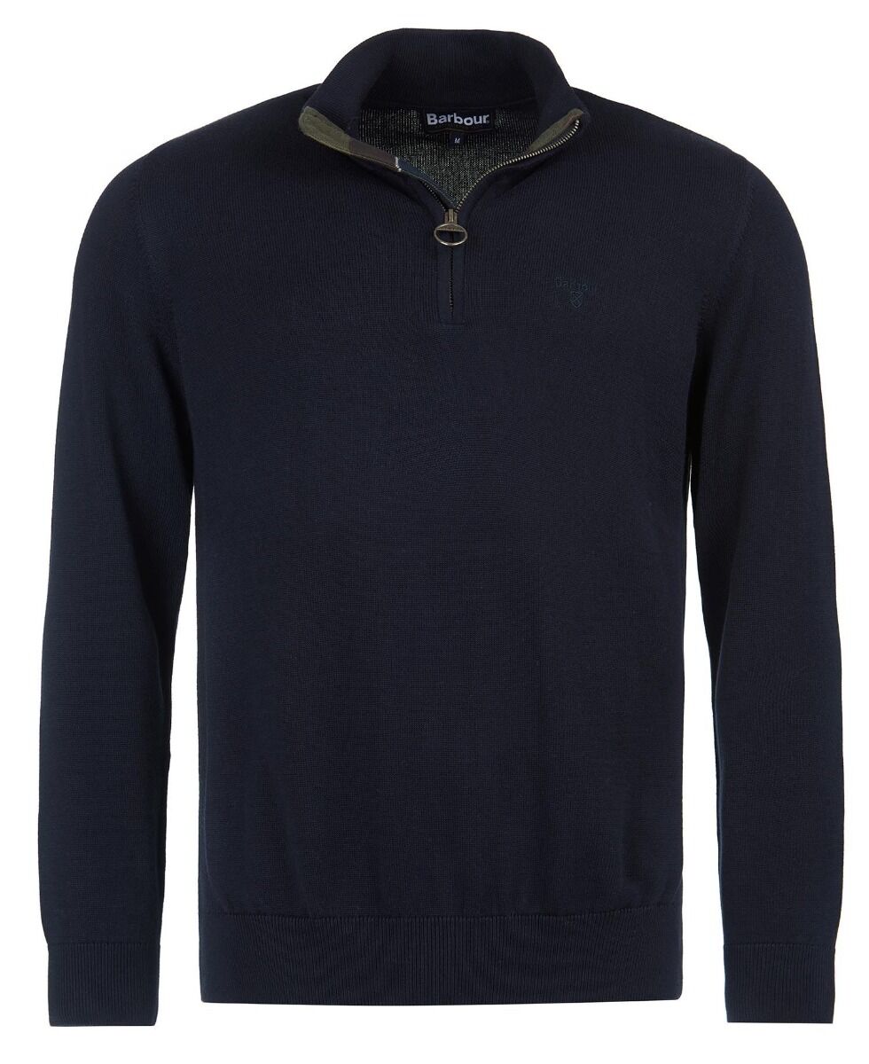 Barbour Ανδρικό Half Zip Πλεκτό Πουλόβερ MKN1074NY91