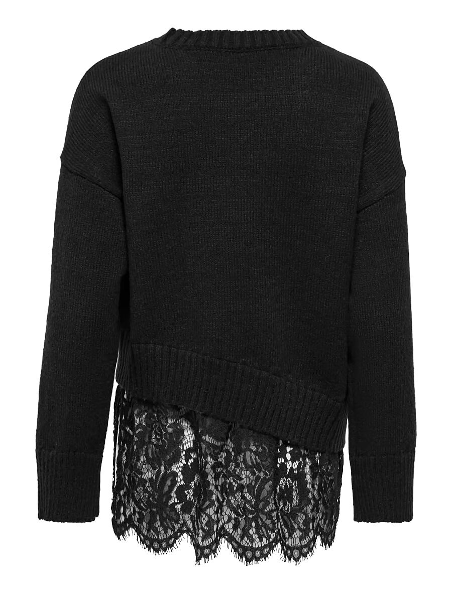 ONLY LEVIE LS LACE MIX O-NECK KNT 15382505