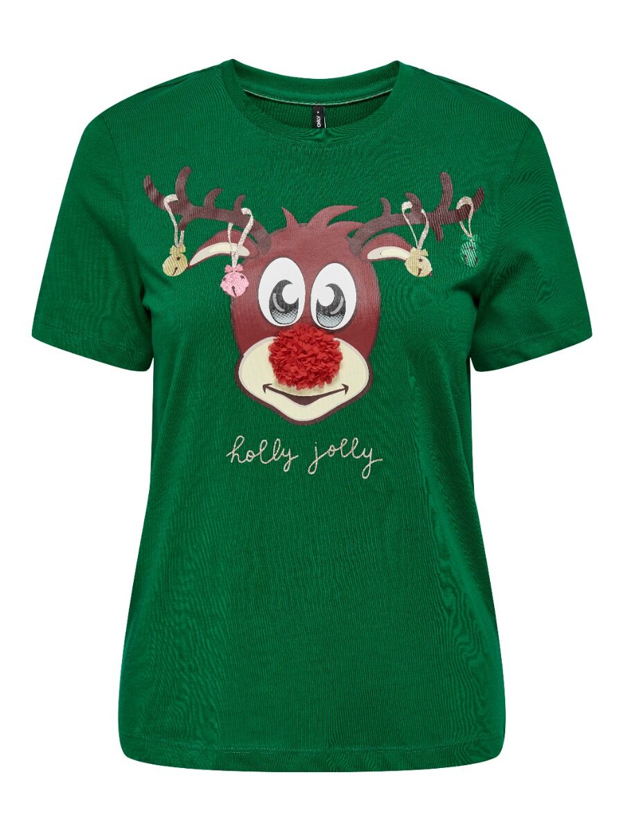 Only XMas Life Yrsa Christmas Γυναικείο Κοντομάνικο T-Shirt με Τύπωμα 15219616