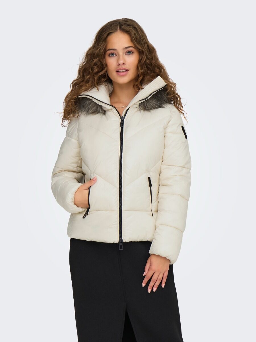 Only Hope Γυναικείο Puffer Μπουφάν με Κουκούλα 15322003