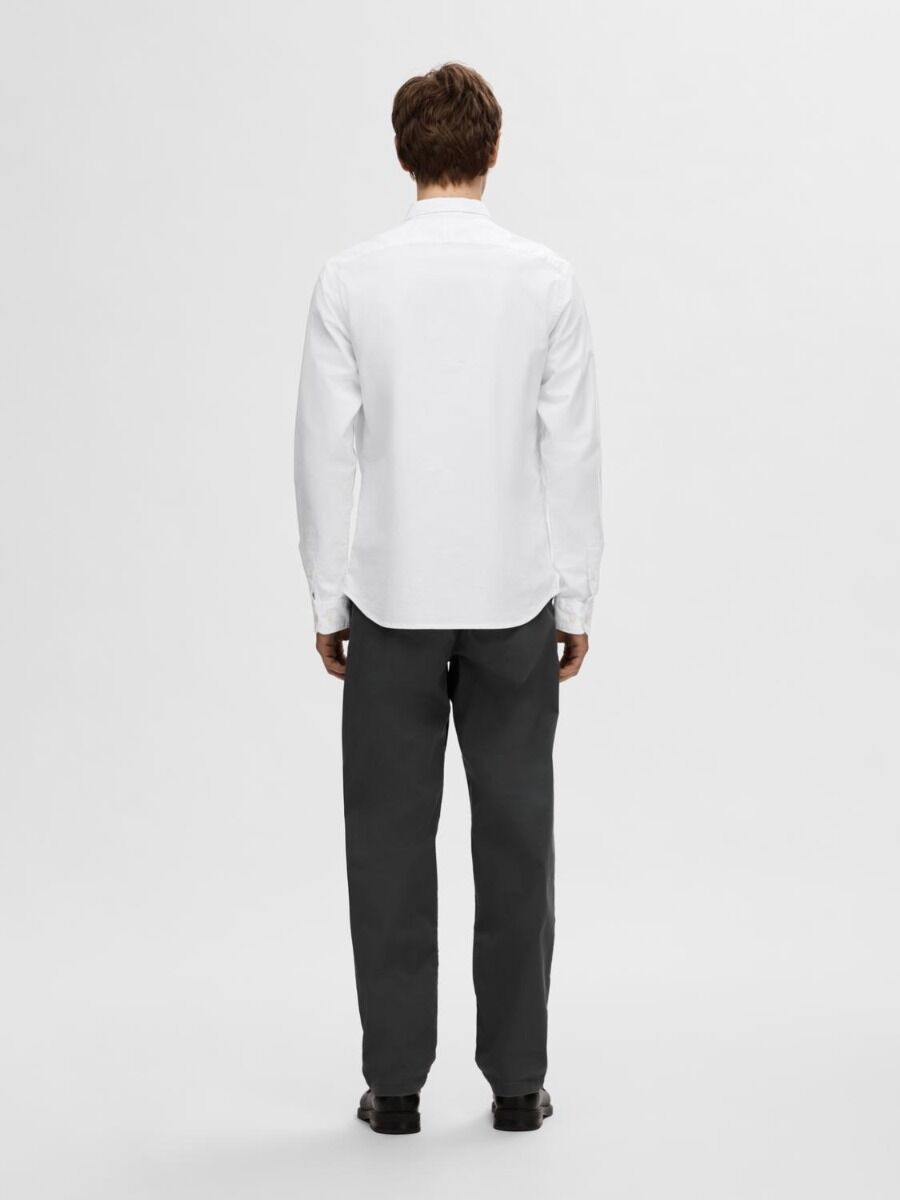 Selected Regrick-ox LS Noos Ανδρικό Πουκάμισο 16077359 White