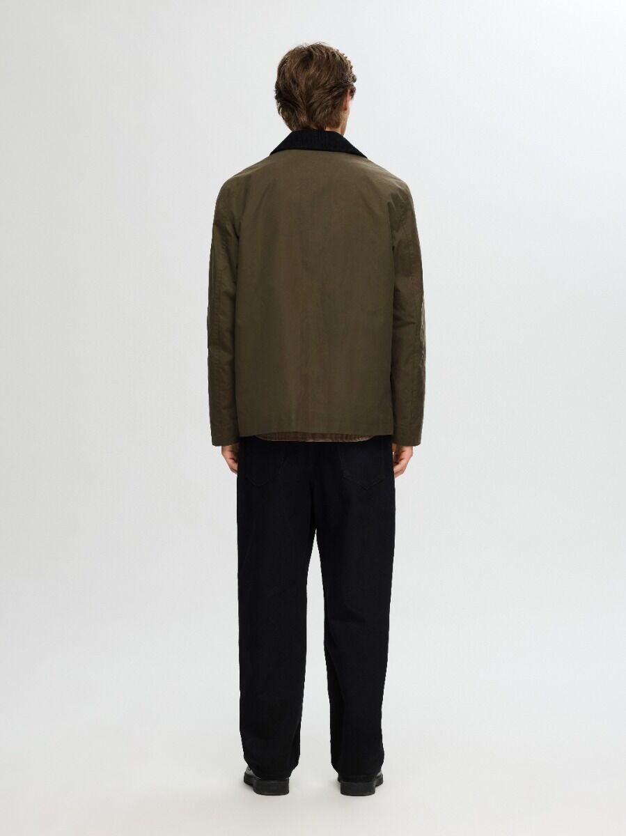 Selected Walter Waxed Ανδρικό Jacket 16094041 Grape Leaf
