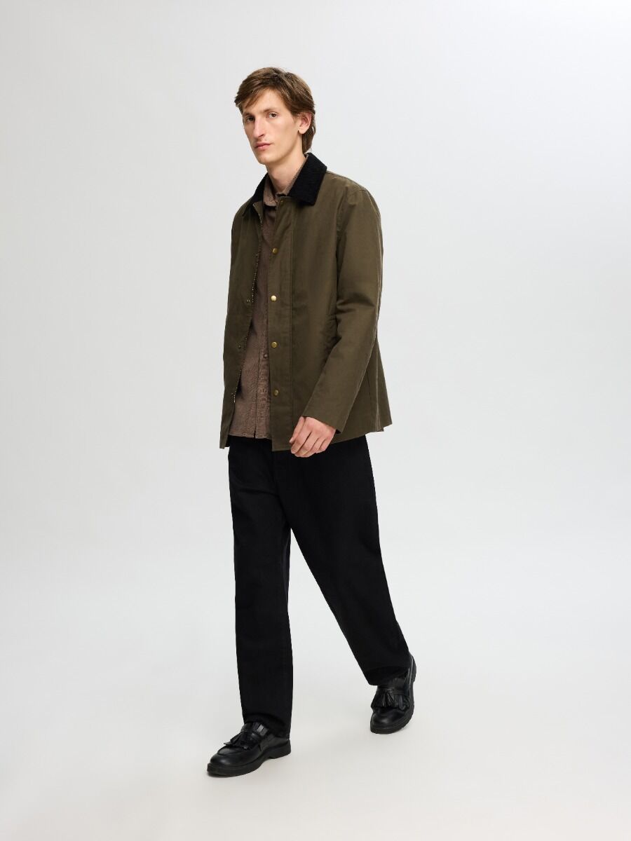 Selected Walter Waxed Ανδρικό Jacket 16094041 Grape Leaf