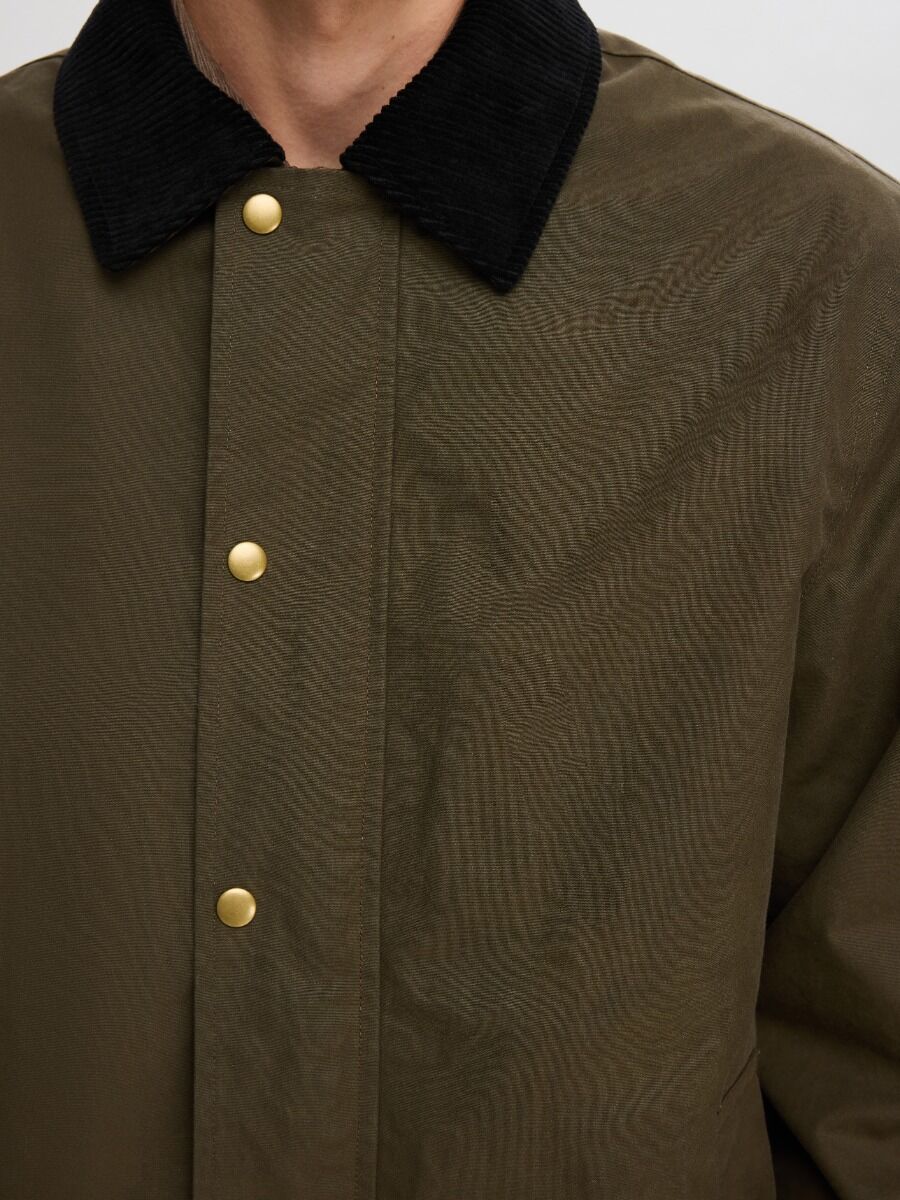 Selected Walter Waxed Ανδρικό Jacket 16094041 Grape Leaf