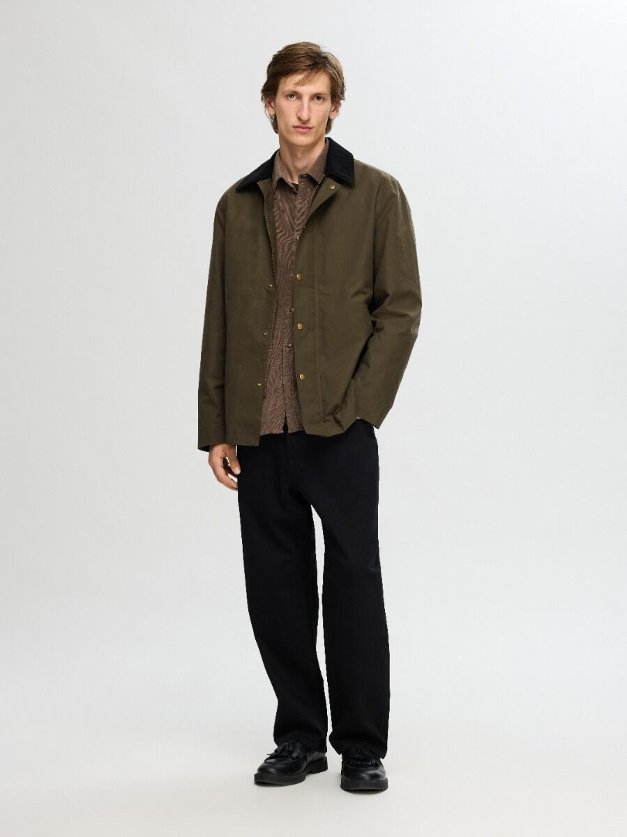 Selected Walter Waxed Ανδρικό Jacket 16094041 Grape Leaf