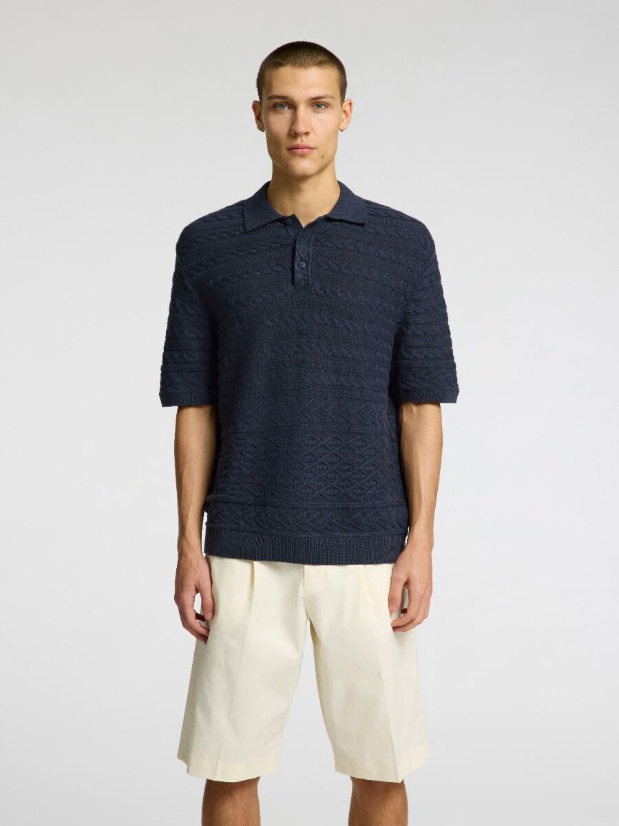 Selected Dalton Ανδρικό Πλεκτό Κοντομάνικο Shirt 16098864
