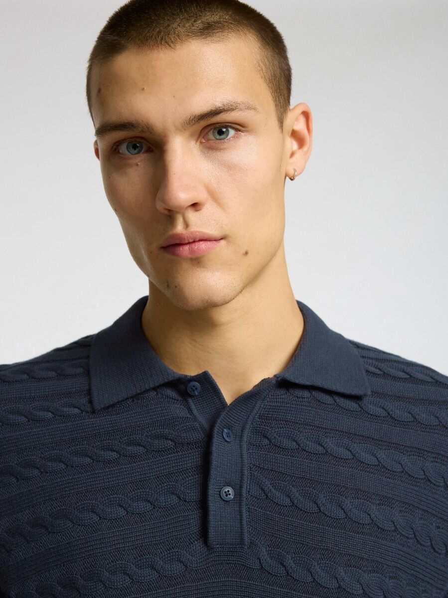 Selected Dalton Ανδρικό Πλεκτό Κοντομάνικο Shirt 16098864