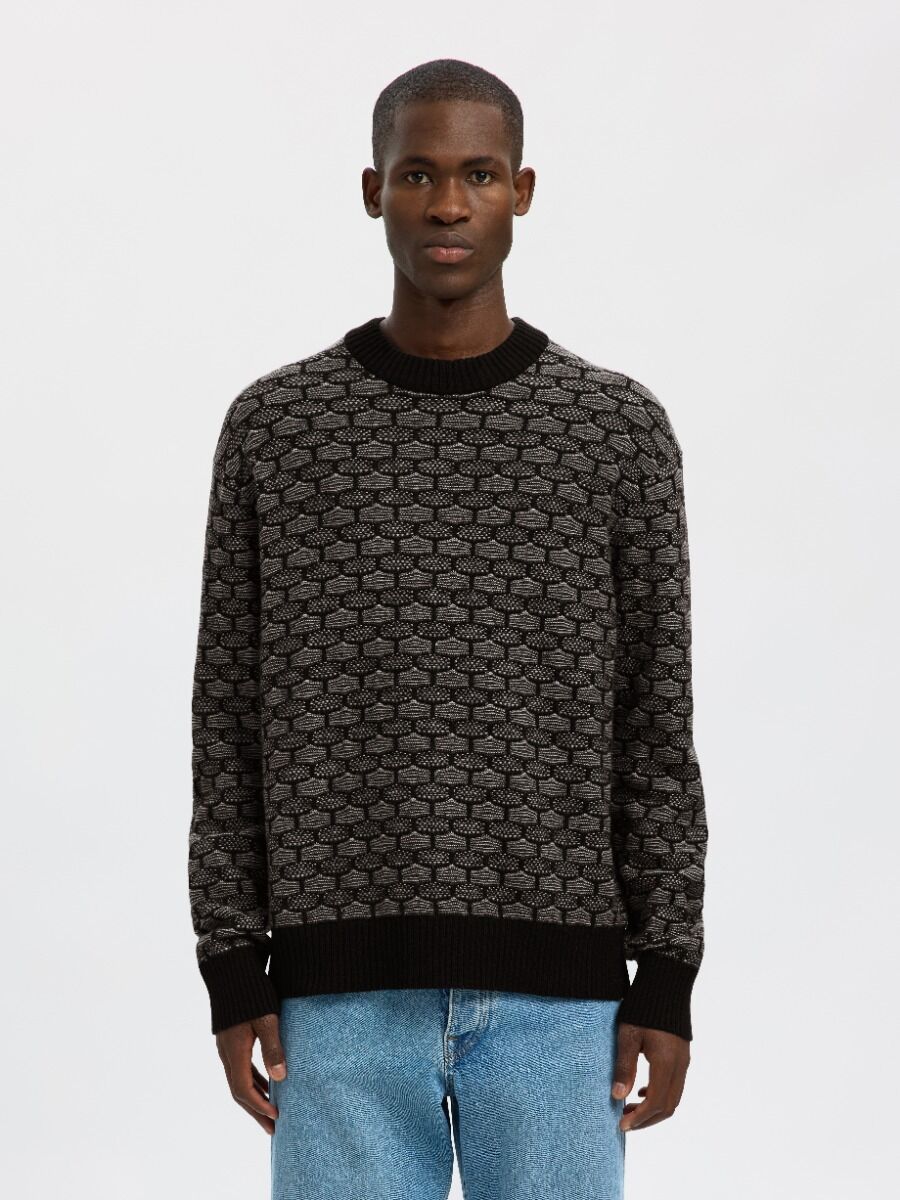 Selected Keith Ανδρικό Mακρυμάνικο Crew Neck Πλεκτό 16098359