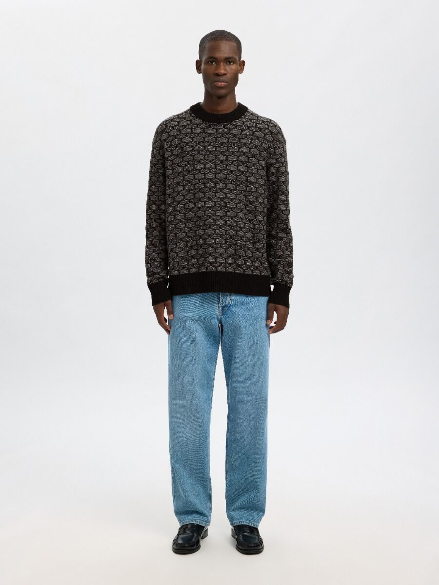 Selected Keith Ανδρικό Mακρυμάνικο Crew Neck Πλεκτό 16098359