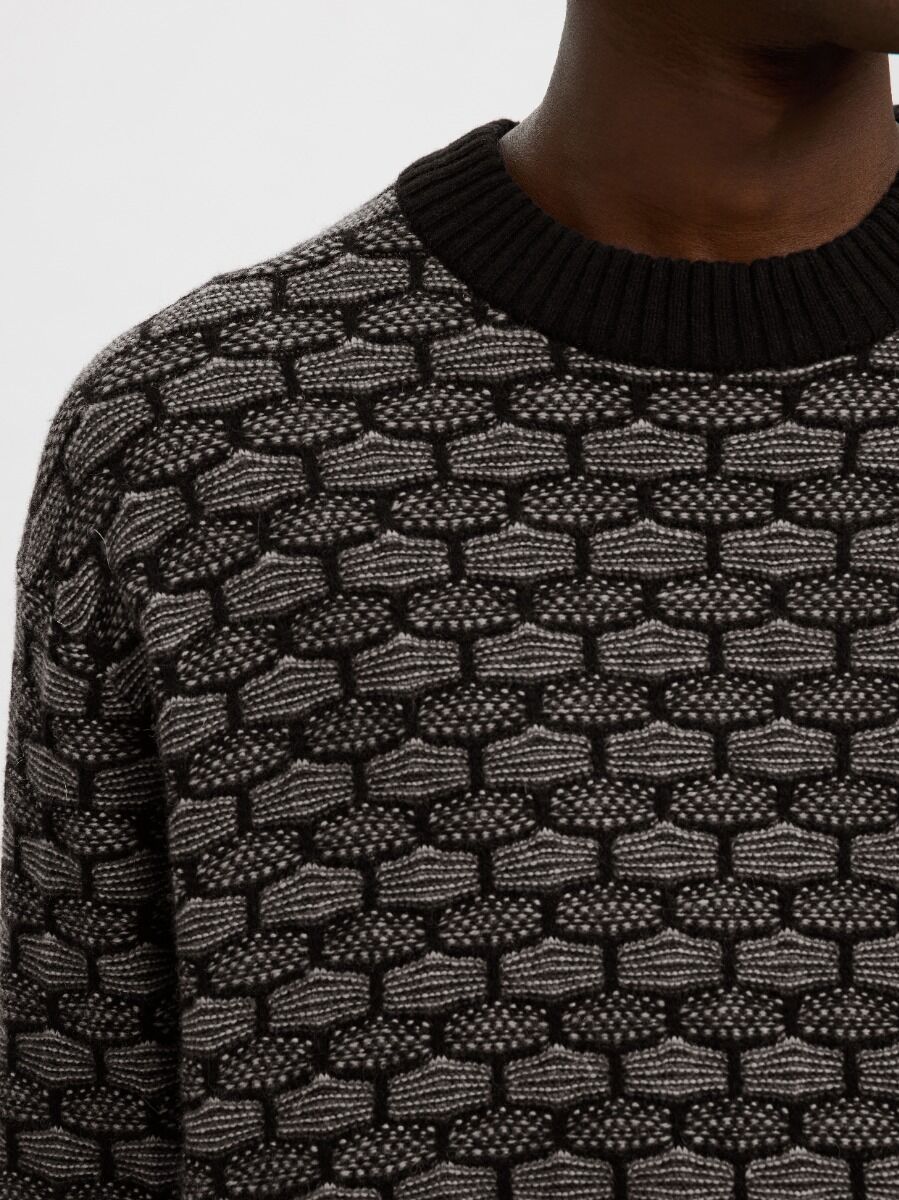 Selected Keith Ανδρικό Mακρυμάνικο Crew Neck Πλεκτό 16098359
