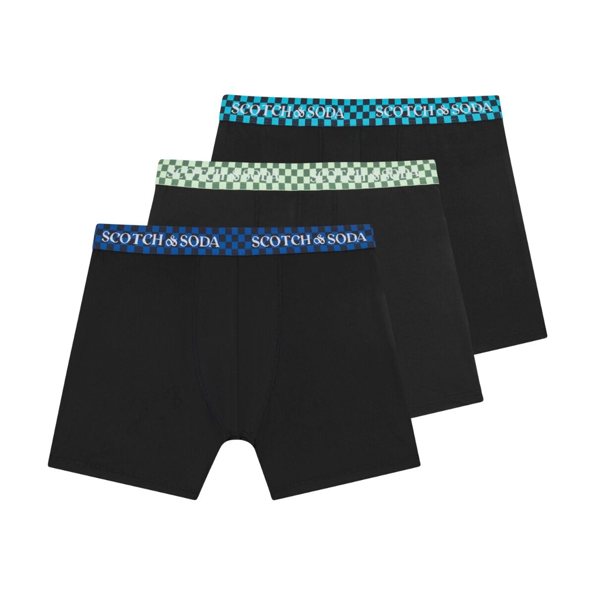 Scotch & Soda Active Stretch Boxer Brief 3-Pack – Quick-Dry Performance Underwear  SSSP25M158807-007