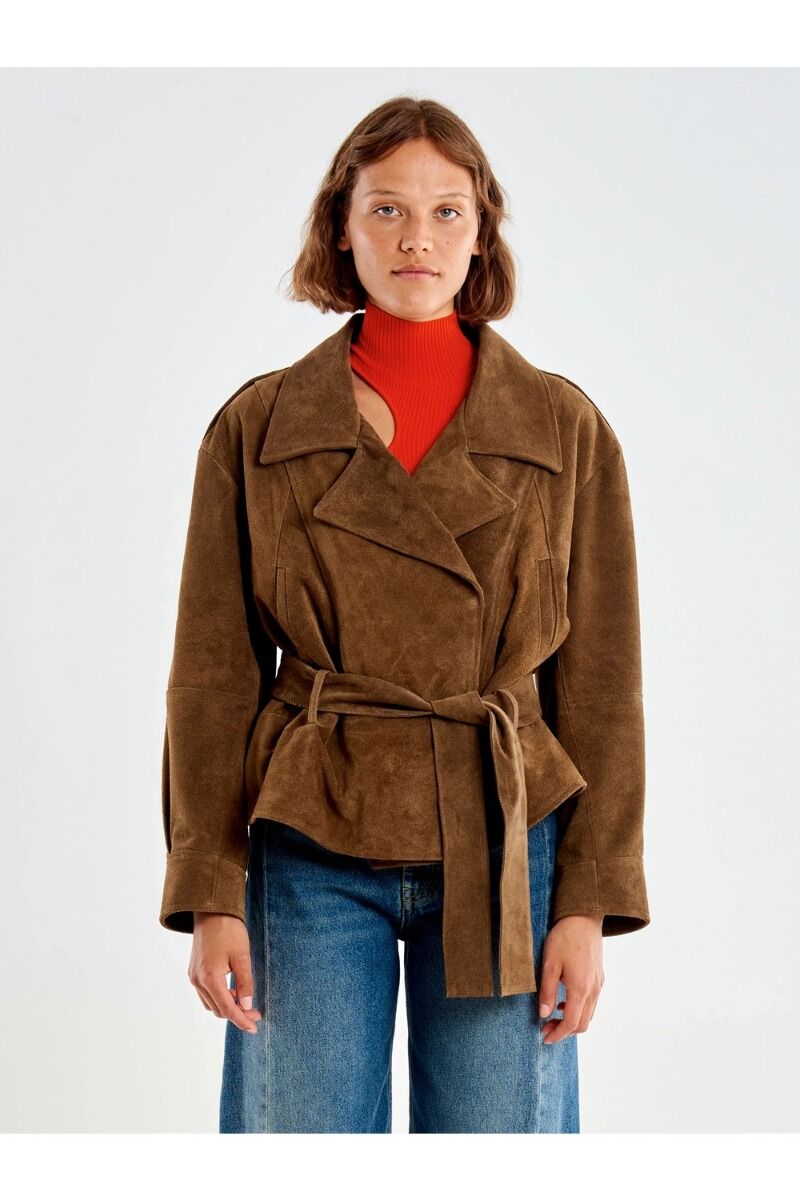 Γυναικείο Leather Jacket Suede Vicolo TAC0345