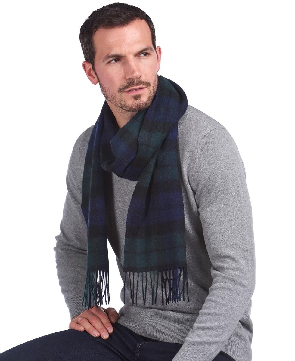 Barbour New Check Lambswool κασκόλ USC0137NY91