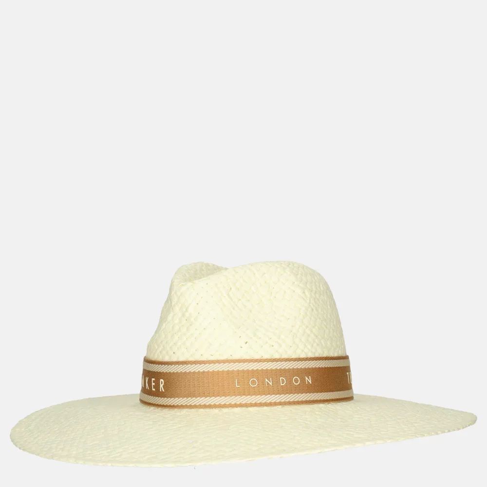 Ted Baker JILLY Faux Straw Hat 273897 Λευκό NEW ARRIVALS>ΓΥΝΑΙΚΑ>ΤΣΑΝΤΕΣ - ΑΞΕΣΟΥΑΡ