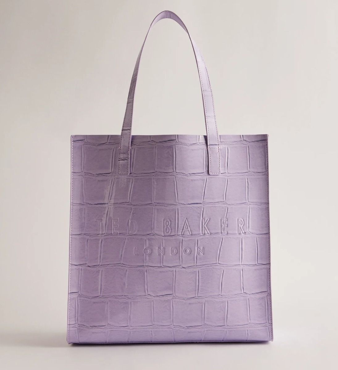 Ted Baker CROCCON Croc Detail Large Icon Τσάντα 253518 Λιλα ΓΥΝΑΙΚΑ>ΤΣΑΝΤΕΣ>TOTES-ΩΜΟΥ
