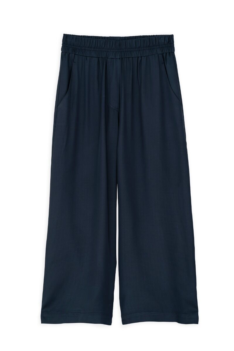 Philosophy Philosophy Satin Ecovero Jupe Culotte TR4513 Μπλέ