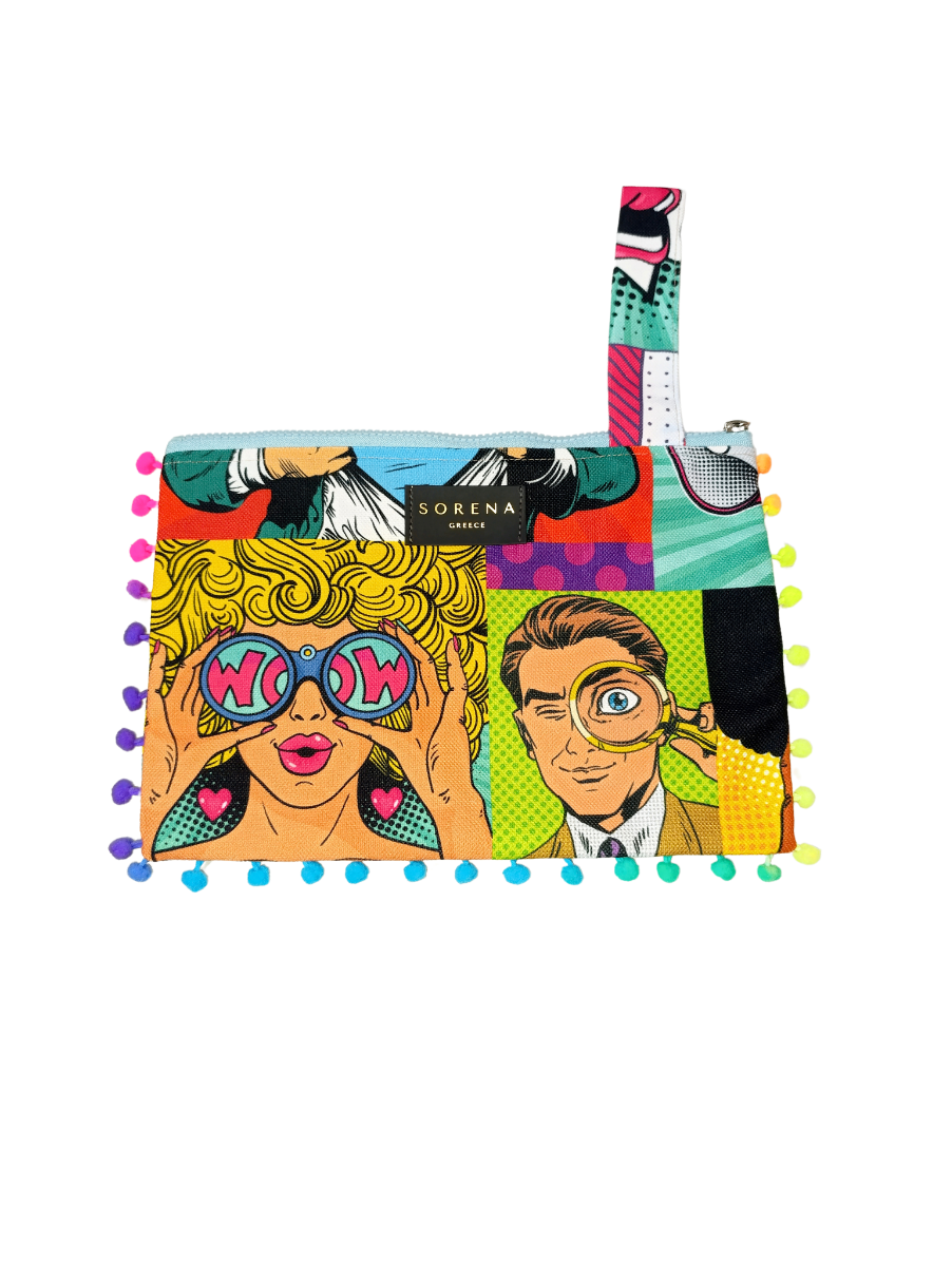 Sorena Comic Lucky Clutch Κόκκινο