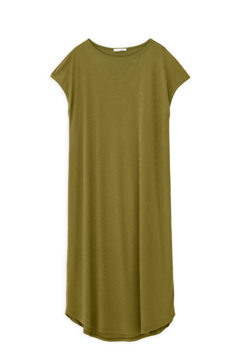 Philosophy Γυναικείο Rib Loose Φόρεμα DR2586 Πράσινο NEW ARRIVALS>ΓΥΝΑΙΚΑ>ΡΟΥΧΑ