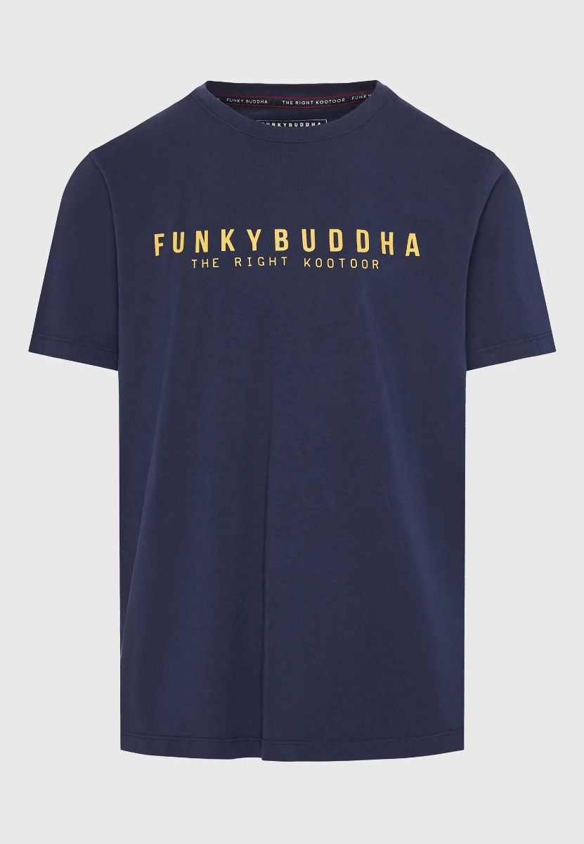 Funky Buddha Ανδρικό Essential Κοντομάνικο T-Shirt FBM009-010-04 Σκούρο Μπλέ ΑΝΔΡΑΣ>ΡΟΥΧΑ>ΜΠΛΟΥΖΕΣ