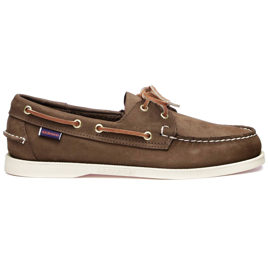 Sebago Sebago Docksides Portland Ανδρικά Nubuck Παπούτσια L7000GA0-901R Καφέ