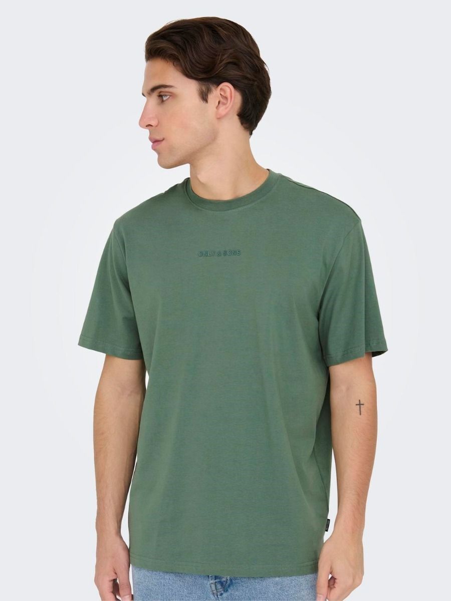 Only and Sons Levi Ανδρικό T-Shirt 22028147 Πράσινο ΑΝΔΡΑΣ>ΡΟΥΧΑ>ΜΠΛΟΥΖΕΣ