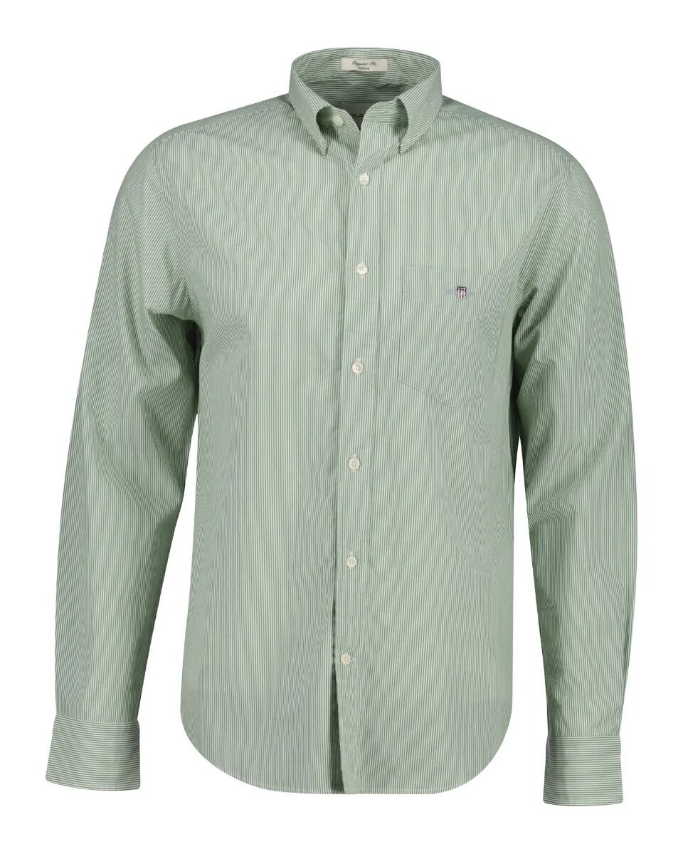 Gant Gant Πουκάμισο Poplin Ριγέ Σε Κανονική Γραμμή 3G3000140-G0354 Μεντας
