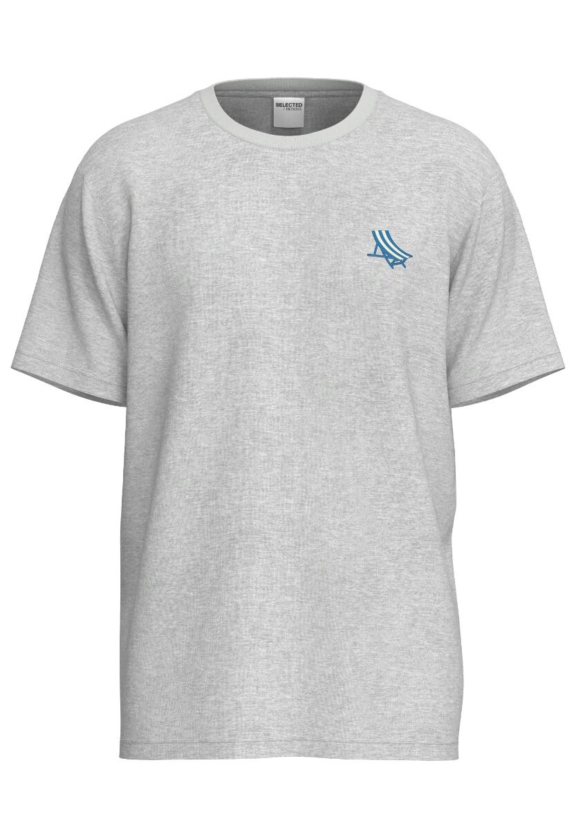 Selected Selected Claus Ανδρικό Regular Fit T-Shirt 16095471 Σκούρο Γκρί