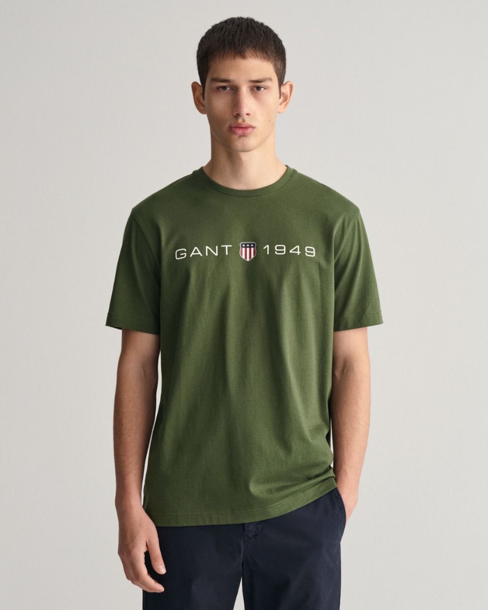 Gant Ανδρικό T-Shirt Mε Λογότυπο GANT 1949 2003242 Πράσινο ΑΝΔΡΑΣ>ΡΟΥΧΑ>ΜΠΛΟΥΖΕΣ