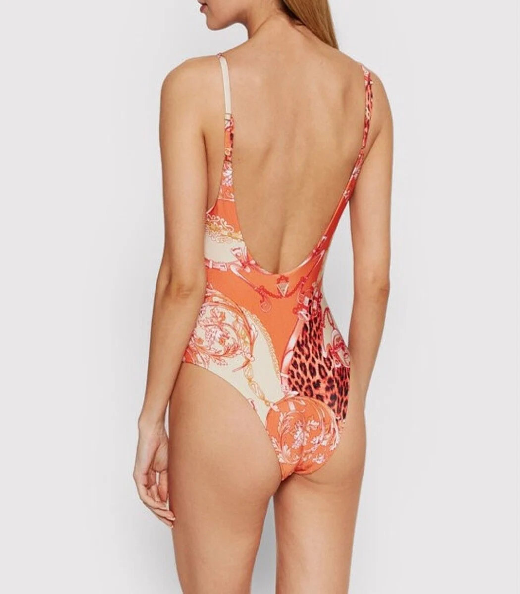 Guess Γυναικείο Ολόσωμο Μαγιό E2GJ20MC04Q-P30R Πορτοκαλί